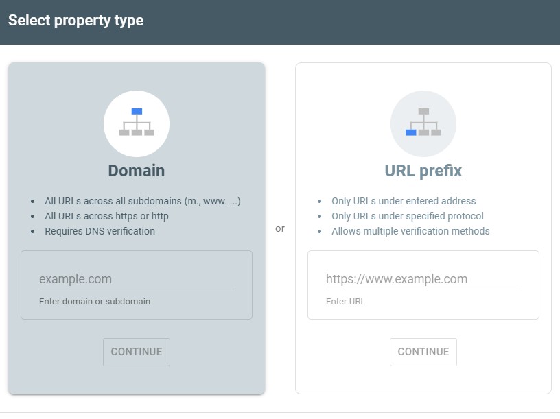 google search console setup