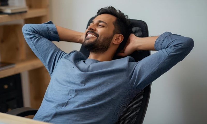 ai search increasing efficiency and man relaxing