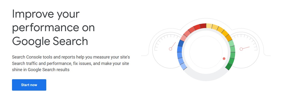 google search console landing