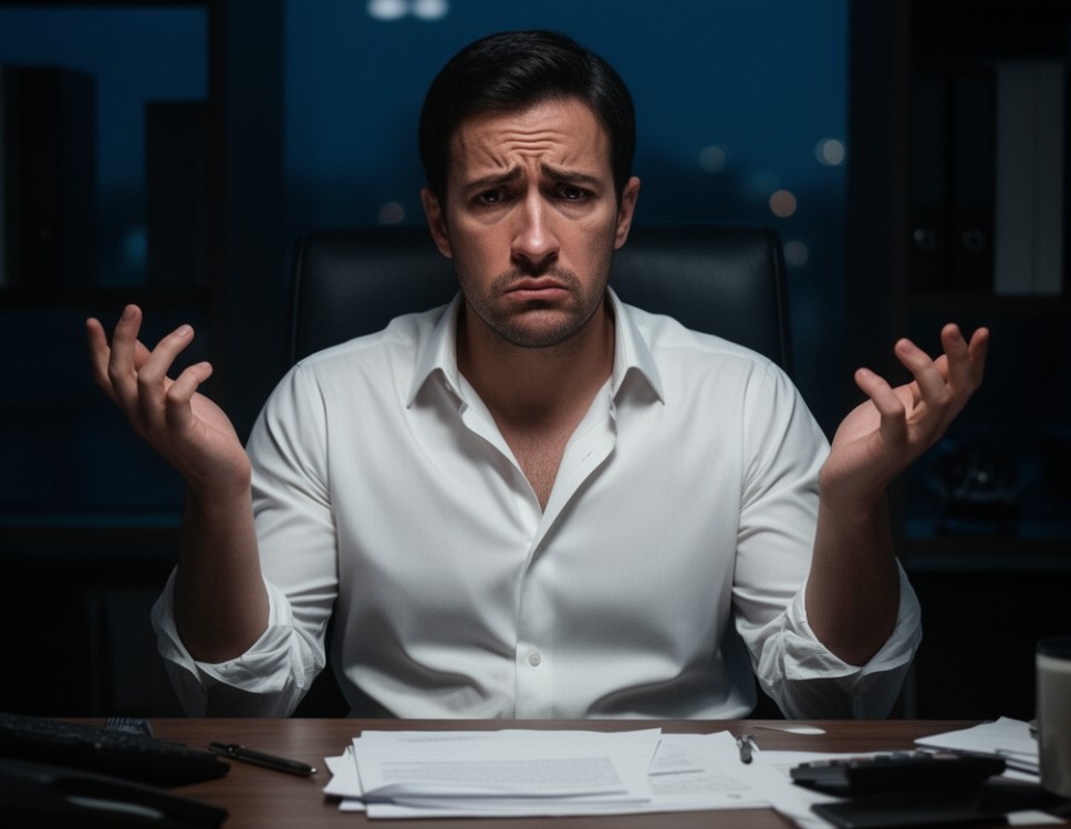 business owner upset