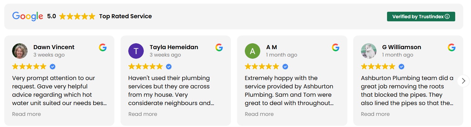 tradie seo trust bar for suburb page